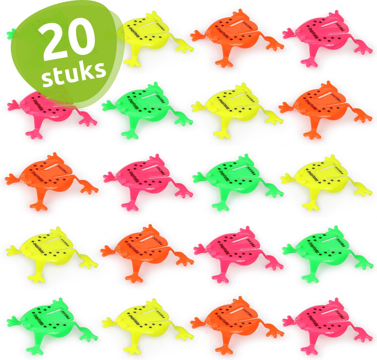Isas Friends® - Uitdeelcadeautjes Springende Kikkers - 20 stuks - Traktatie